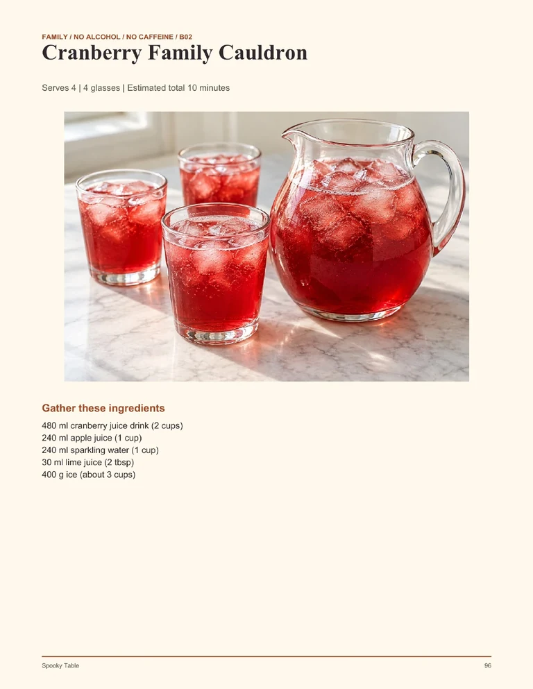 Family Cauldron Drink printable page